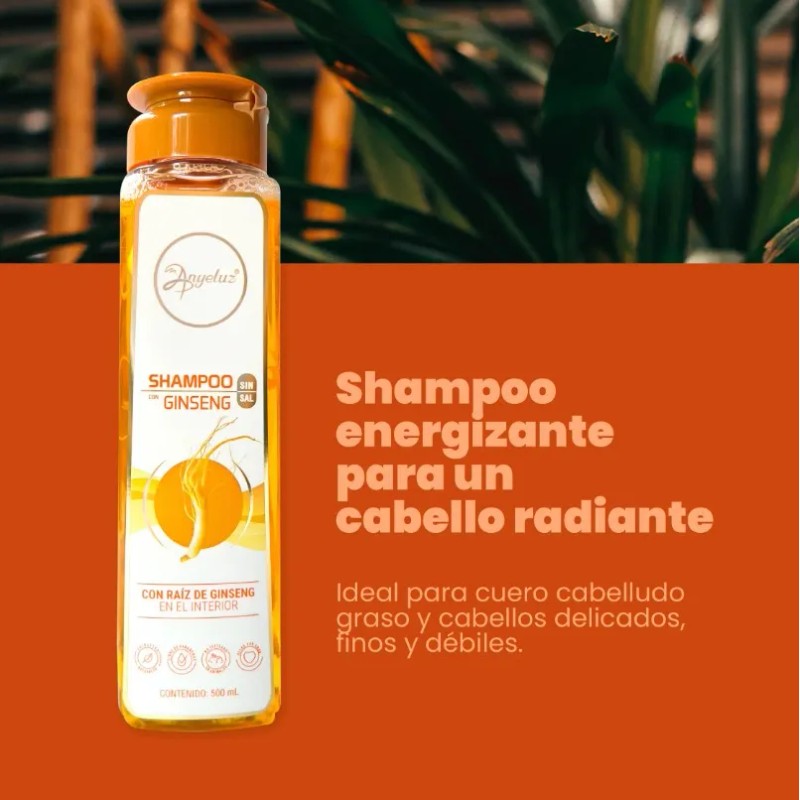 Shampoo Con Ginseng Anyeluz - Ml