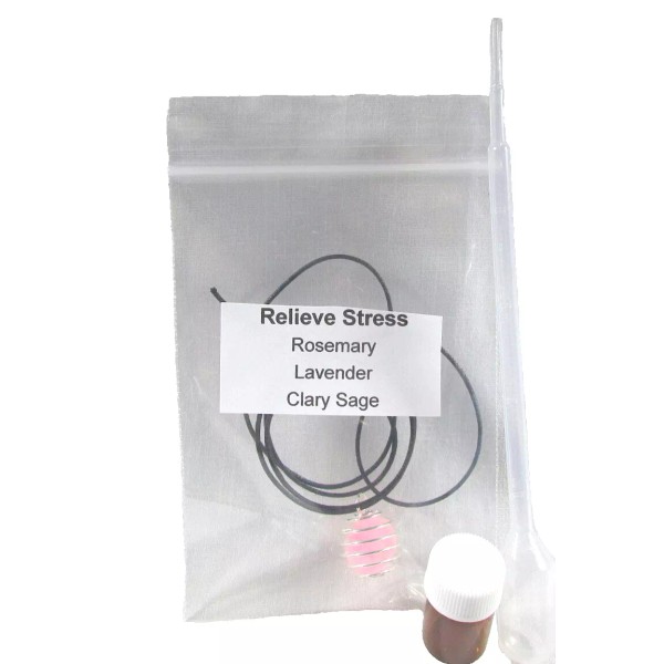 Unbranded Relieve Stress Aromatherapy Hanging Pendant Kit Essential Oils Natural