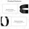Bamily 4Pcs Crumpet Rings, 8.5cm Crumpets Cooking Rings Non Stick
