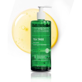 Mineaderm Limpiador Facial De Árbol De Té Para Piel Con Tendencia Acneica – Limpiador Purificante Con Aloe Vera, Pantenol Y Bisabolol – Combate El Acné Y Controla La Grasa – Gel Limpiador Suave