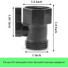 Unbranded 4 Pack 3/4" Garden Hose Shut off Valve,1-Way Restricted-Flo
