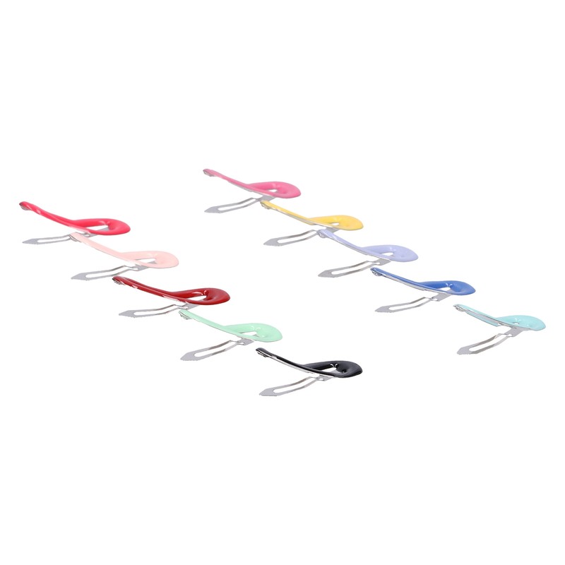 50 Pcs Little Pet Hair Clips Mini Peach Heart Hairpin