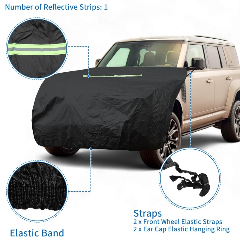 X AUTOHAUX SUV Off Road Medium Front Cover Hood Cover