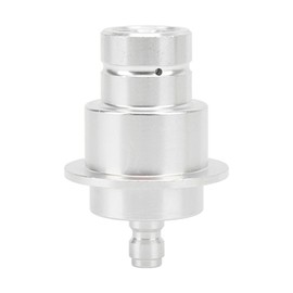 CO2 Adapater Aluminum Alloy 0.3in Quick Disconnection Wear Resistant High Hardness Soda Machine Connector Silver