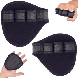 1 Pair Gym Hand Grips, Neoprene Training Grip Pads, Anti-Slip and Sweat-Proof Hand Protectors for Pull-Ups/Fitness/Bodybuilding, Durable Alternative to Workout Gloves