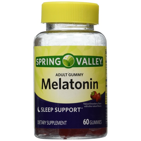 Spring Valley Adult Gummy Melatonin 5mg - Natural Strawberry Flavor