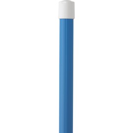 Vikan 29753 31.8"-112.50" Telescopic Aluminum Extension Handle with Threaded Tip, 1.26" Diameter, Blue