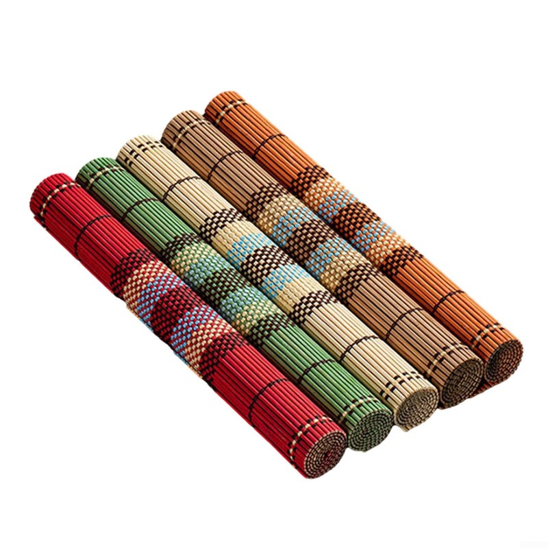 5 x Placemats Handmade Woven Washable Non-Slip Dining Table Mat