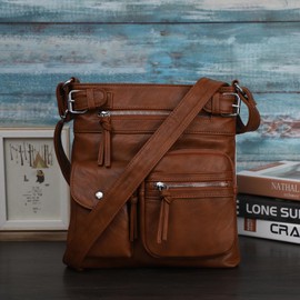 KL928 Purses for Women Small Crossbody Bags Shoulder Handbags, 01-Yellow Brown