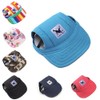 Dog Baseball Cap Outdoor Pet Sun Hat Summer Canvas Visor