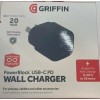 Griffin 20W Power Block USB-C PD Wall/Home/Trav