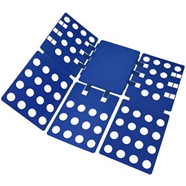BoxLegend T shirt Clothes Folder Clothes Folding Board Laundry Organizer Easy and Fast for Kid and Adult to Fold Clothes(Version 1 Blue)