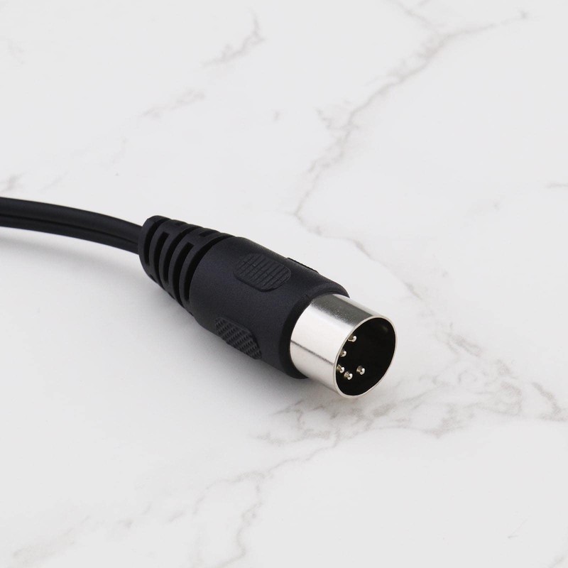 VGOL 2Pcs DIN 5 Pin to 2 RCA Cable Replacement