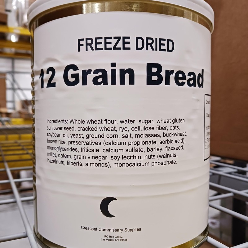 FTF Technologies Inc Freeze Dried 12 Grain Bread, 25 Year