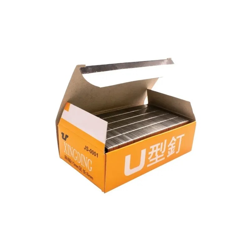 Grapa Tipo N 1008f 8mm Tapiceria Carpinteria Uso Rudo Kit