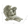 Floryden Resting Angel Religious Outdoor Garden Statue, Sleepy Angel Statue