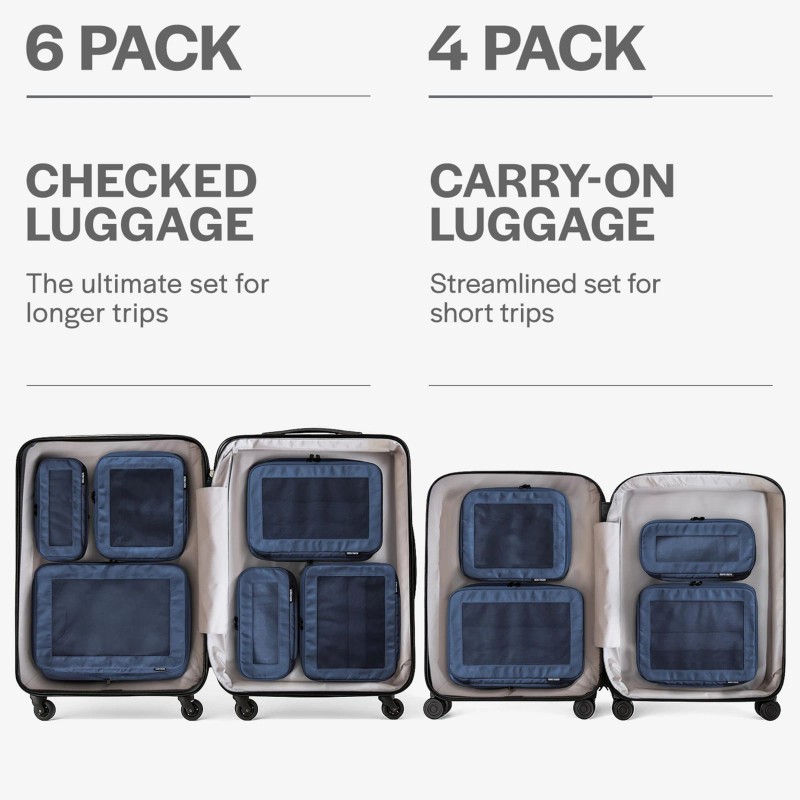 Aerotrunk Compression Packing Cubes for Travel - Luggage Organizer Bags