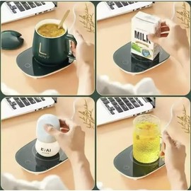 Cafe Cup Warmer with Smart Thermostatic Coaster | Home and Office | Hot Beverages | Portable and Waterproof | 55°C Warmer Coaster