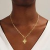 CHESKY 14K Gold Plated Chunky Cross Necklace for Women Trendy