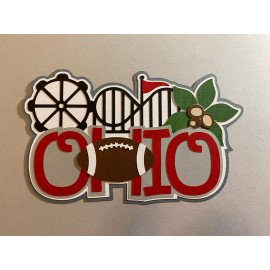 Ohio Scrapbooking Layered Die Cut embellishment