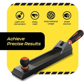 SCRUBIT Smoothing Surform Plane Wood Shaver Tool, Adjustable Hand Planer for Woodworking