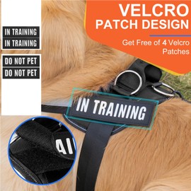 Essential Dog Harness, No Pull Pet Harness with 3 Side Rings for Leash Placement, No Choke, Reflective, Easy On-Off & Improved Control Handle, Training, Walking, Running (Black, S)