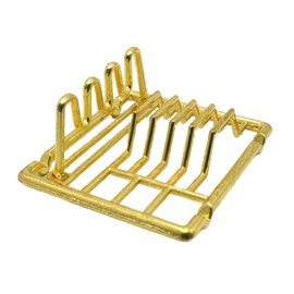 Dollhouse Gold Dish Drainer Miniature Washing Up Kitchen Sink Accessory 1:12