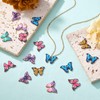 COGCHARGER 24 Pcs Alloy Butterfly Pendants Enamel Butterfly Charms Pendant