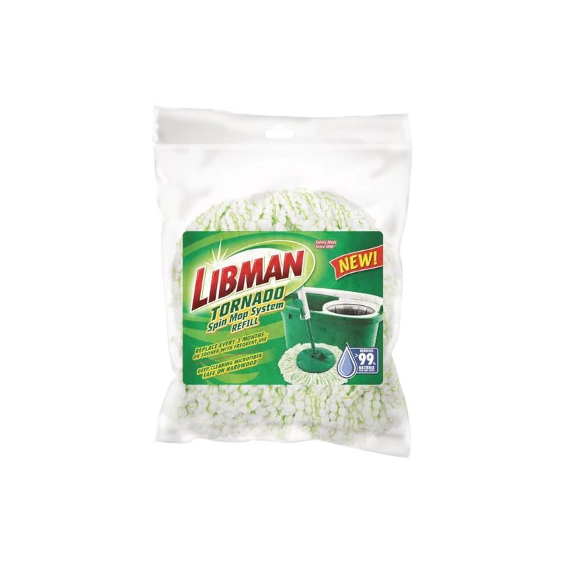 Libman Tornado Spin Microfiber Mop Refill 1 pk