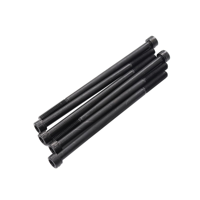 6 Pieces M6 x 120mm Socket Head Screw, Black,Part Threaded,