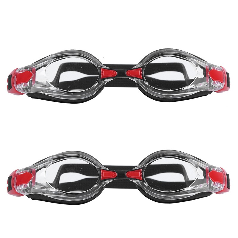 2Pcs Large Frame Swimming Glasses Electroplated Adults Goggles for Training