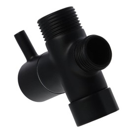 napkery 3-way Connector Copper Diverter Valve Chrome Tee Connector Bidet with Shut-off Valve T Adapter for Handheld Spray Bathroom