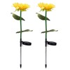 2Pcs Solar Powered LED Lamp Artificial Flower Light Garden Courtyard