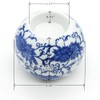 Porcelain Candle Holder Tealight Candleholders Blue and White Decorative Chinoiserie