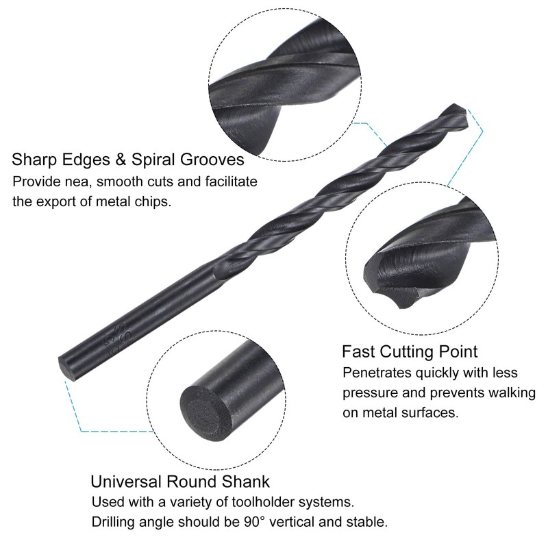 sourcing map Tap and Drill Bit Set, 1/4-32 UNEF Thread