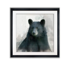 Rainsoft Bear Artwork Black White Animal Wall Art Framed Giclee Canvas Prints Home Decor Painting Ready to Hang