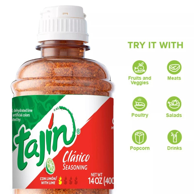 Tajin (Pack of 2) Tajín Clásico Seasoning 14oz
