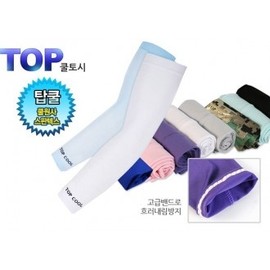 K10021A Top Cool Arm Sleeves / Fabric Cool Arm Sleeves / 8 Colors / Arm Top Cool Arm Sleeves Pink 10ea