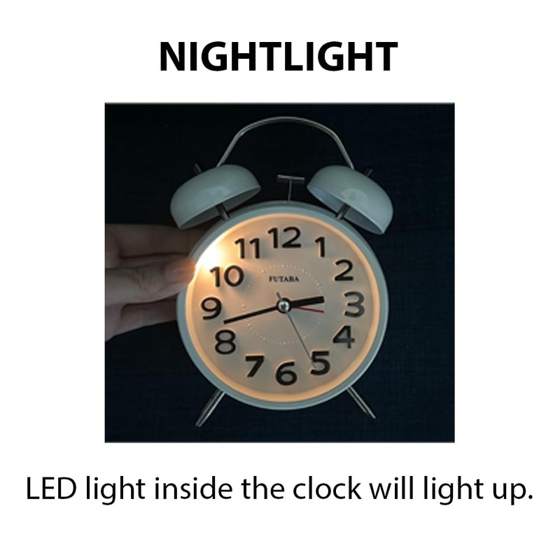 Loud Alarm Twin Bell Alarm Clock – for Heavy Sleepers,
