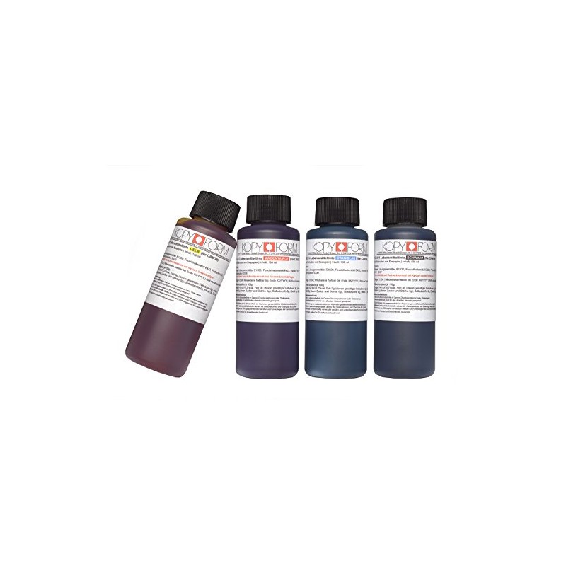 KOPYFORM Food Ink 4 x 100 ml Set (Black, Yellow,