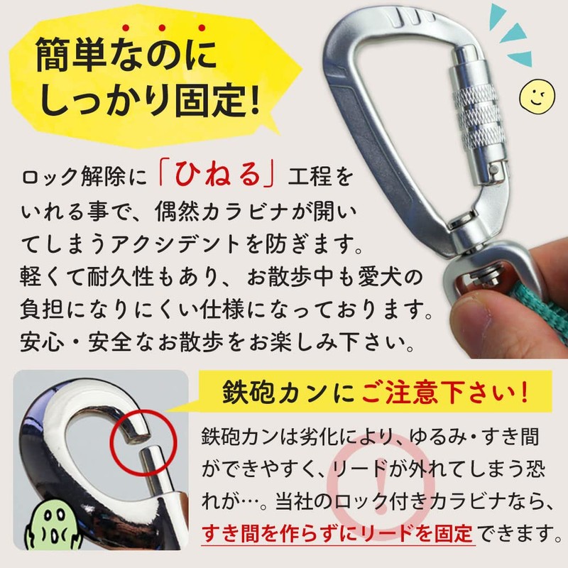 Shoulder Leash (Safe Locking Type Lightweight Carabiner Specification) Lead for