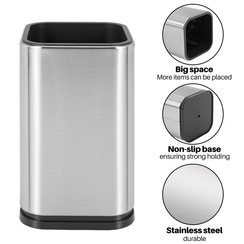 Bruafsir Stainless Steel Kitchen Utensil Holder, Kitchen Cutlery Storage, Utensil