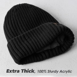 FURTALK Coffee Beanie for Men Women Warm Winter Hats Acrylic Knit Cuffed Beanie Daily Beanie Hat Unisex Plain Skull Cap¡­