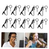 minkissy 15pcs Iron Lavalier Microphone Clips Heavy Duty Metal Holder
