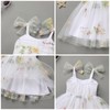 ABEWIP Toddler Baby Girls Tutu Dress Summer Sleeveless Backless Princess