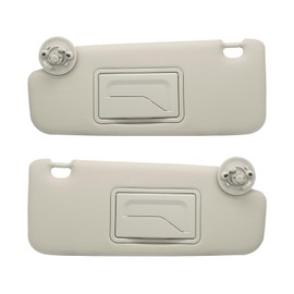 Driver Left & Passenger Right Side Sun Visor Replacement Compatible with Chevy Sonic 2012-2019 Spark 2013-2016 Replacement Number P95327509 P95327507 Colour Gray