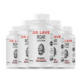 kivus Dr. Love Roar Lion’s Mane - Dr. LoveRoarLion’sMane Capsules - Specification: Dr. Love Roar Lion’s Mane - 5pk, 300 Capsules