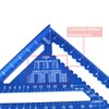 12-inch Carpenter Square Measuring Layout Tool, Aluminum Triangle Ruler Imperial