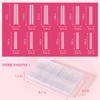 Quaferen 504PCS Clear Square Nail Tips, 3XL Tapered Square Nail