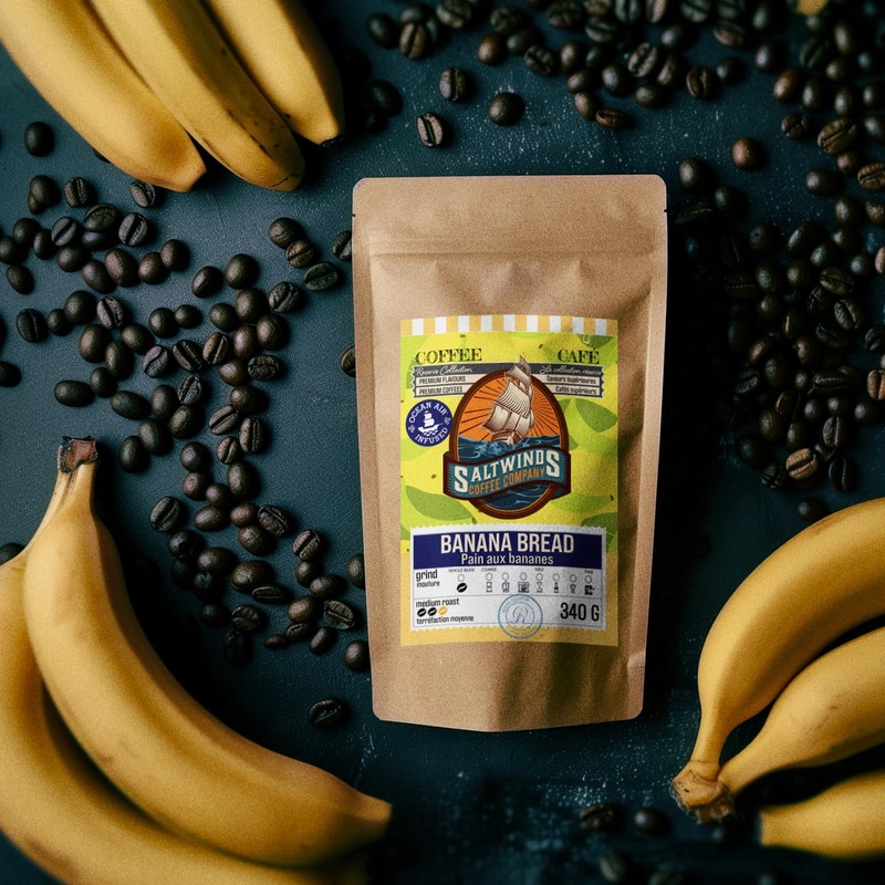 Banana Bread Whole Bean Coffee by Saltwinds Coffee Company (340g)